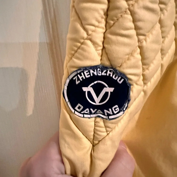FINAL PRICE Vintage 80s Dayang Yellow Boxy Fit Bomber Jacket - Picture 6 of 8